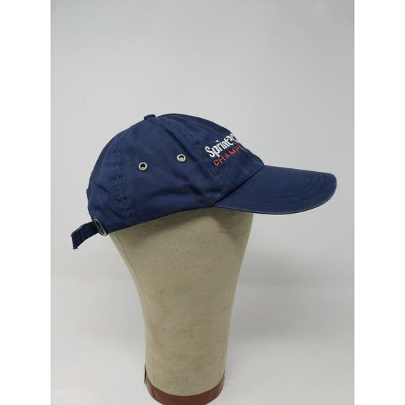 Vintage 1999 Sprint PCS Champions Slideback Hat Blue Embroidered Spell Out Blue - Picture 5 of 9